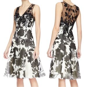 Carolina Herrera beaded embellished midi dress size 2